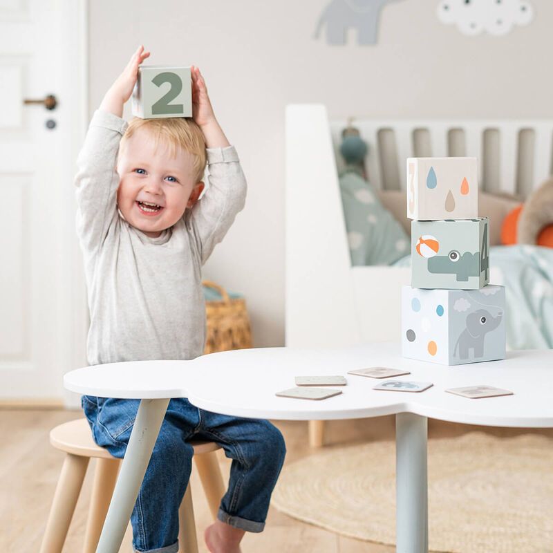 Done By Deer - Stacking Cubes Deer Friends - 5pcs - Color Mix