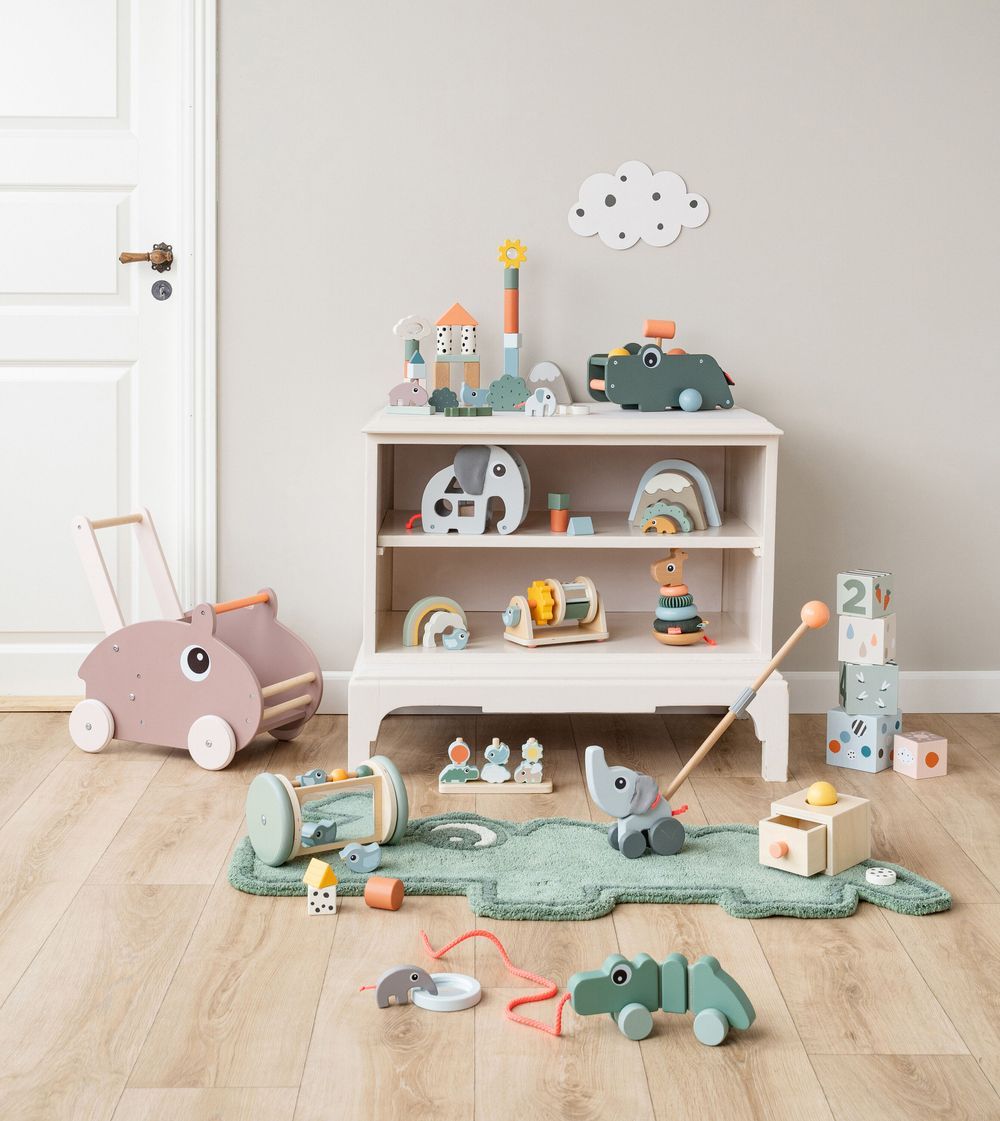 Done By Deer - Stacking Cubes Deer Friends - 5pcs - Color Mix