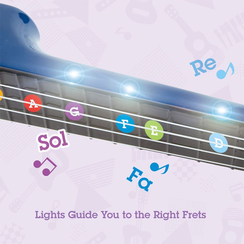 Hape - Learn With Lights Ukulele - Blue 