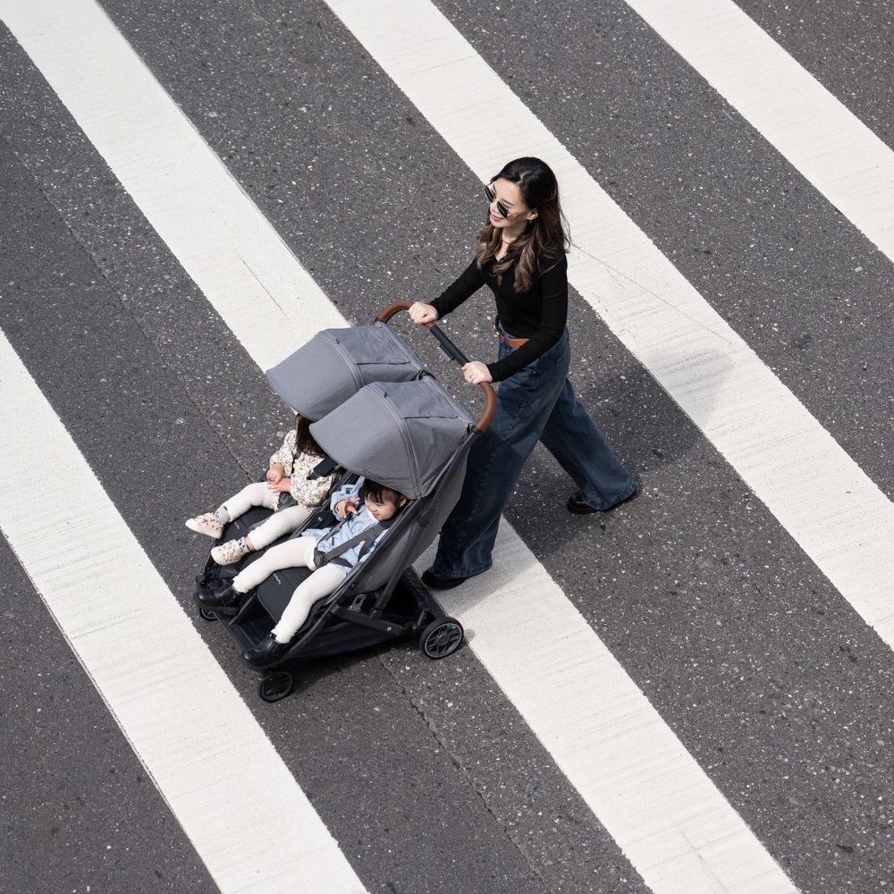 Uppababy - Minu Duo Double Stroller Greyson - Charcoal Melange